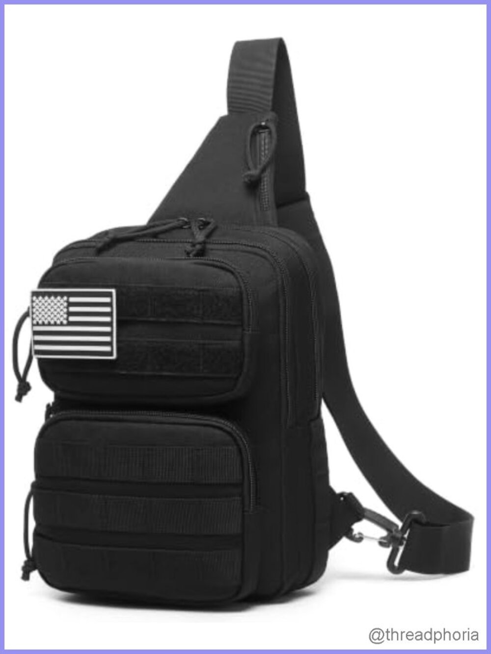 RFID Blocking Tactical Crossbody Sling Shoulder Bag 900D Oxford